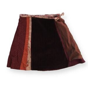 Catimini Atelier patchwork wrap skirt